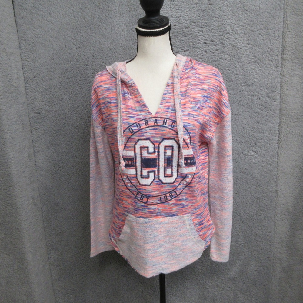 Space Dye Varsity Style Hoodie Women M Colorado 1876 Travel Outdoor Gorpcore